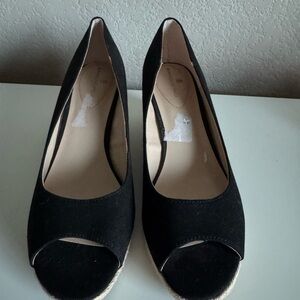 Elegant Black Peep-Toe Women's Shoes